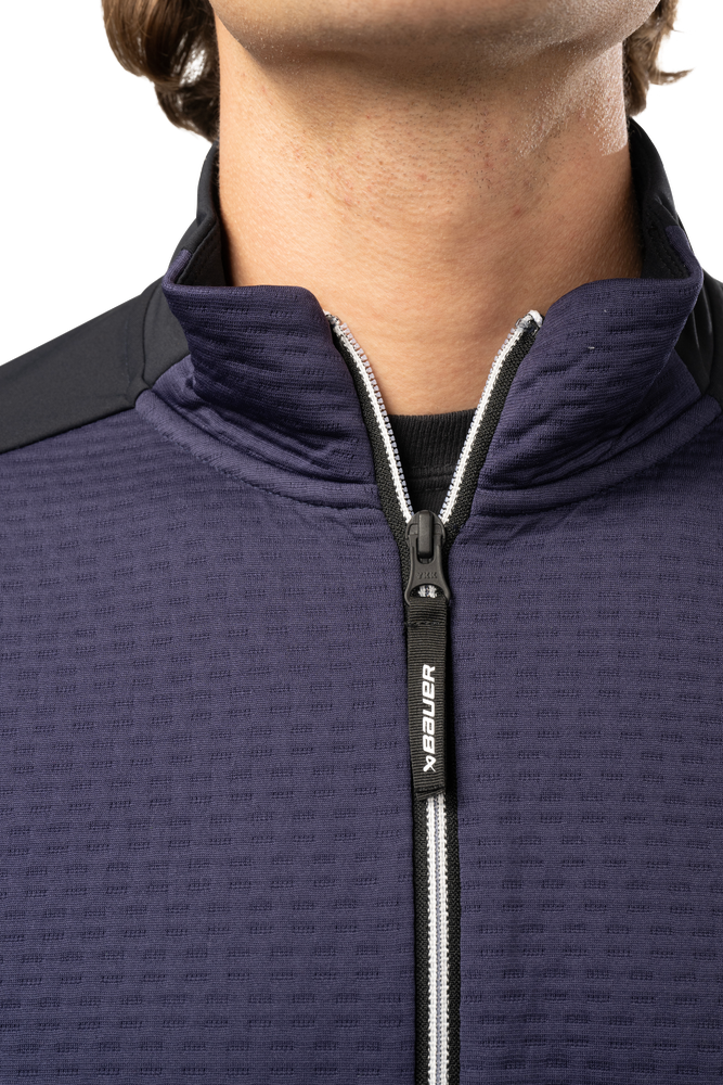 BAUER FLC TEXTURED FULL ZIP SENIOR