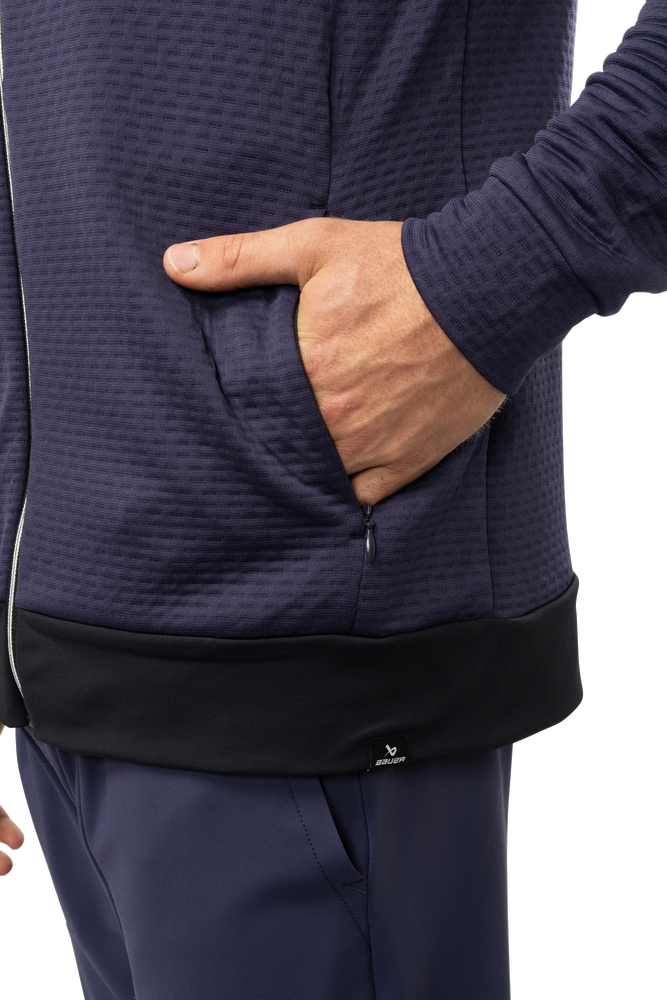 BAUER FLC TEXTURED FULL ZIP SENIOR