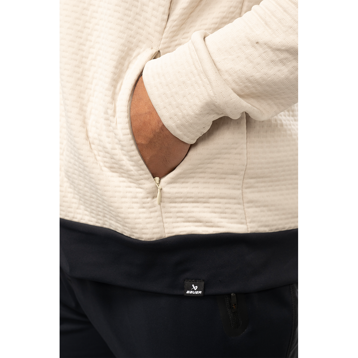 BAUER FLC TEXTURED FULL ZIP SENIOR
