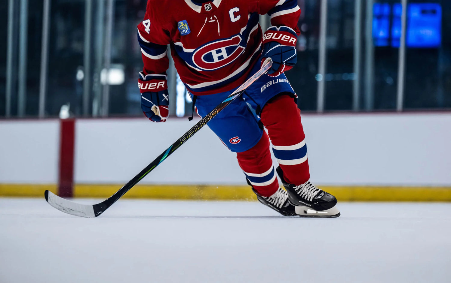 Hockety player with a Nexus Tracer stick