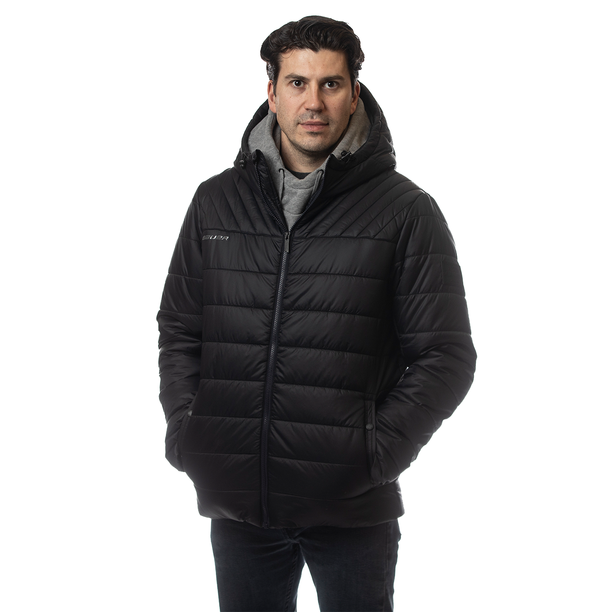 BAUER SUPREME HOODED PUFFER JACKET SENIOR